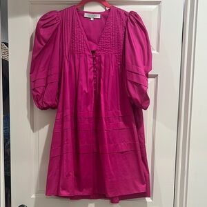Hunter Bell Pink Puff Sleeve Dress